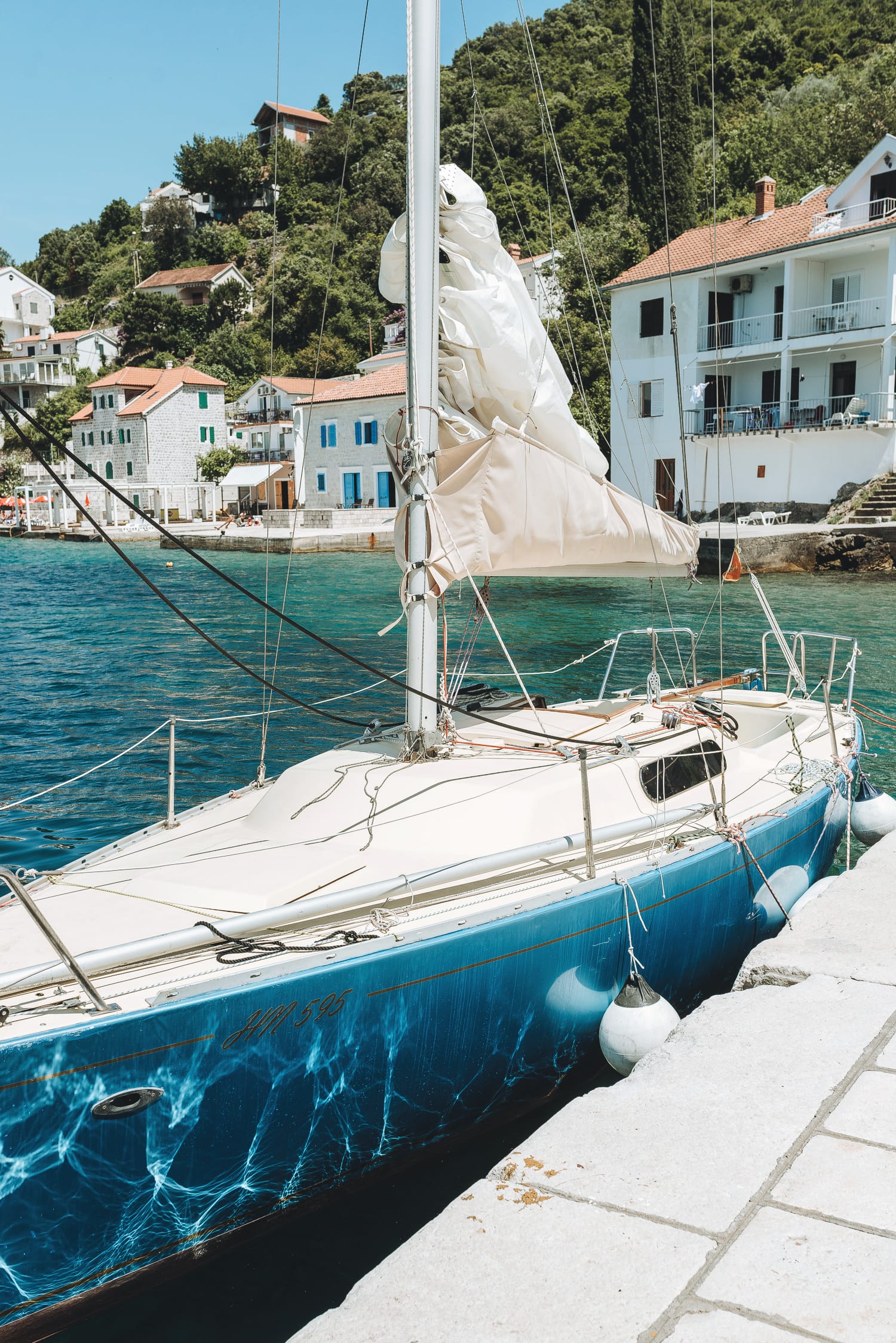 Sailing in the bay of Kotor with Montenegro Outdoors