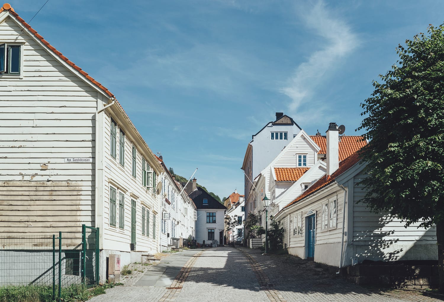 Beautiful little street in Bergen
