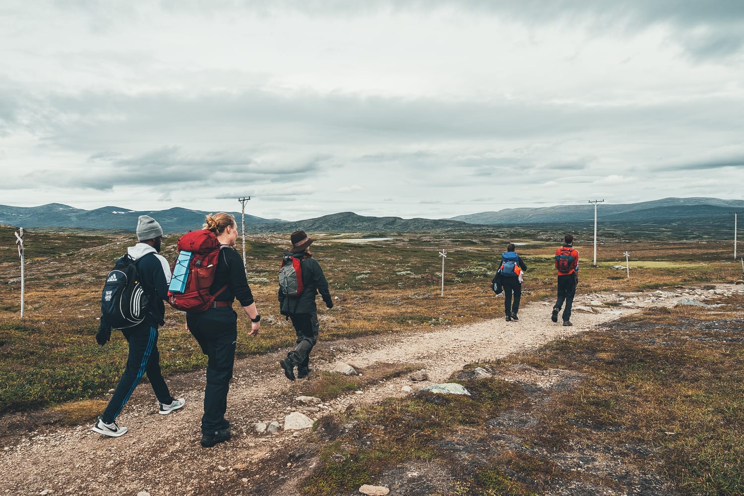 hikers in Ljungdalen