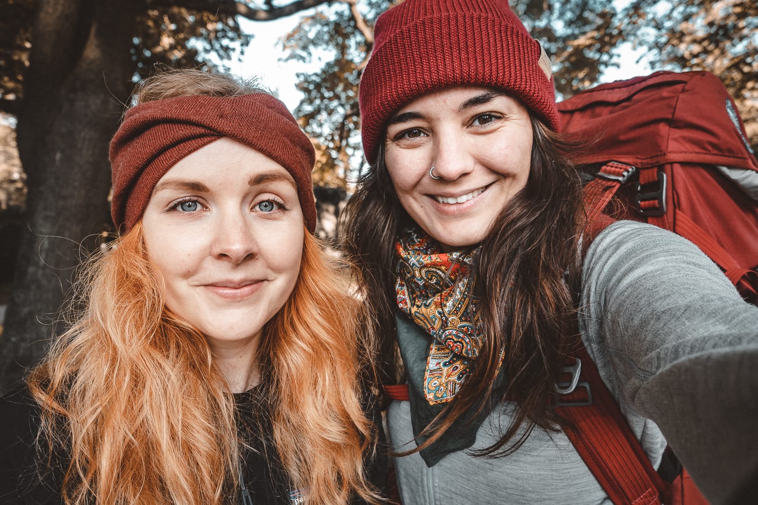 hikers selfie before starting the St Olav Waterways pilgrimage
