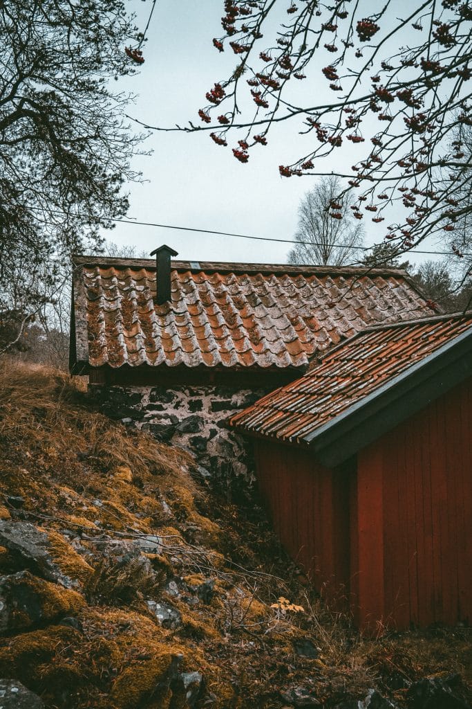 red house in Sweden