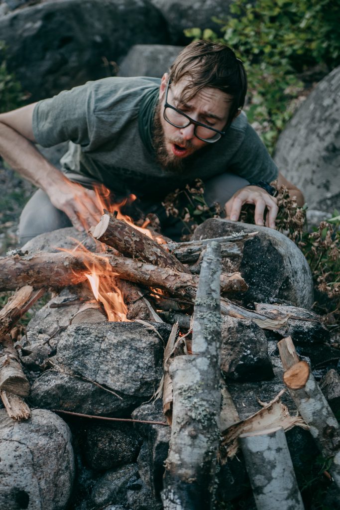 Making a campfire